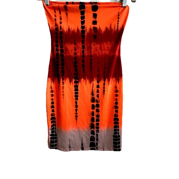 Shein Dresses & Skirts - Tube Mini Dress Strapless Stretch Tight Fitted Club Grunge Witchy Halloween